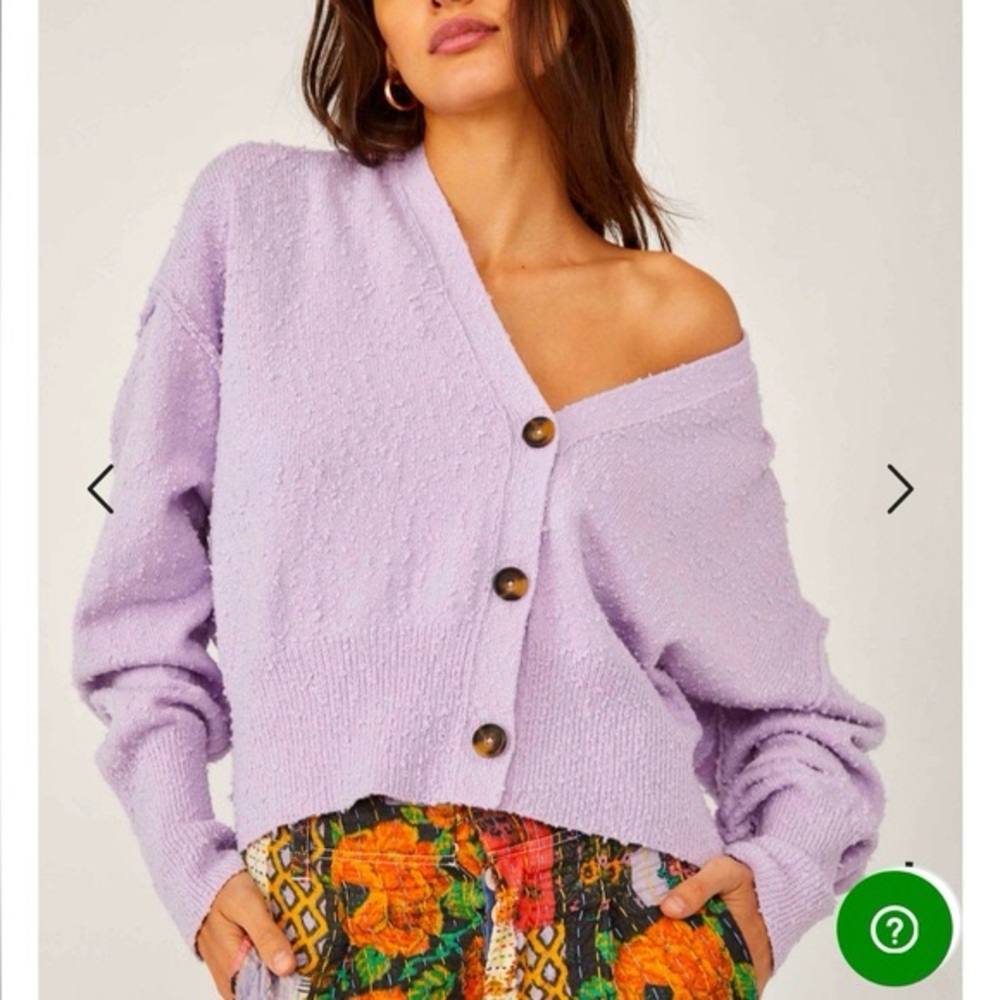 Free People Found My Friend Cardi (frost lavender)